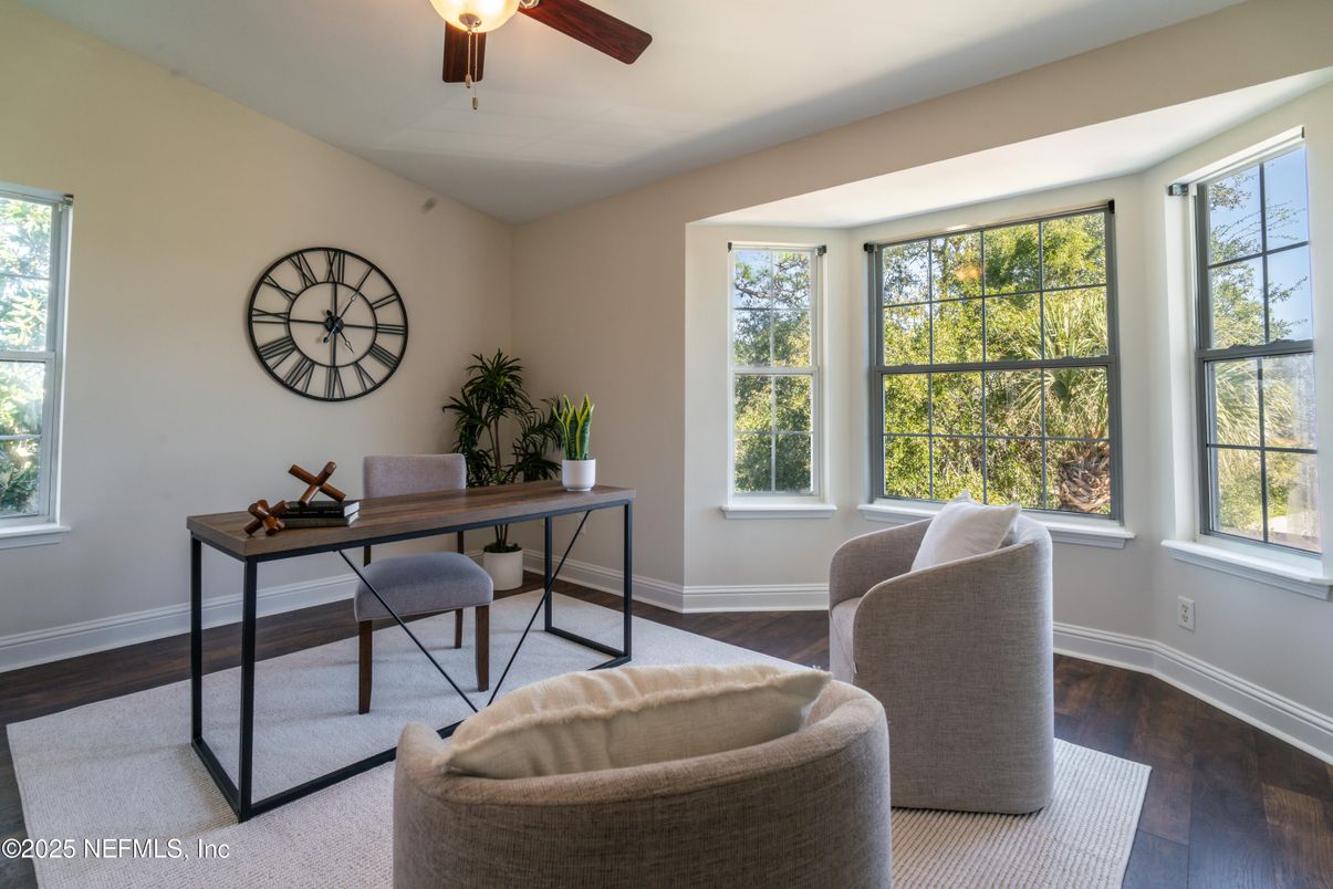 Home Office, Interior, Wood Texture Flooring
