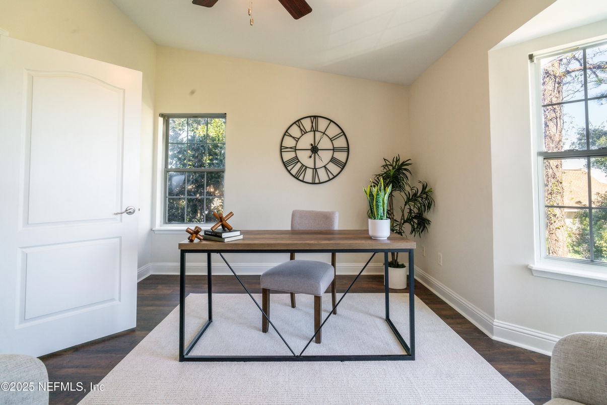 Home Office, Interior, Wood Texture Flooring