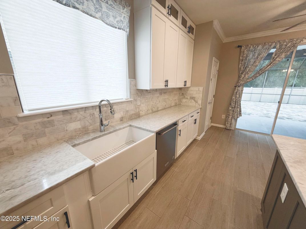Interior, Kitchen, Wood Texture Flooring