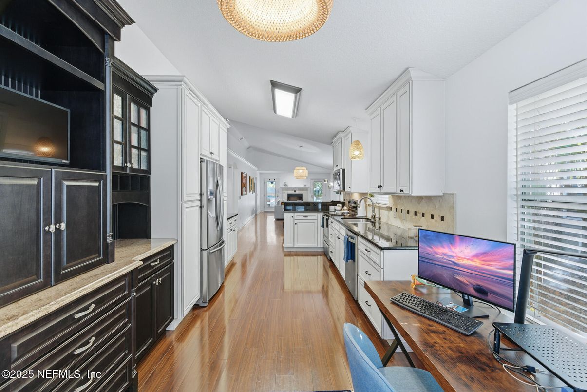 Interior, Kitchen, Wood Texture Flooring