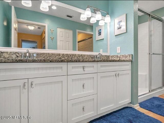 Bathroom, Dual Sink Vanities, Glass Shower, Interior