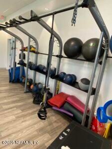 Fitness Equipment, Interior, Wood Texture Flooring