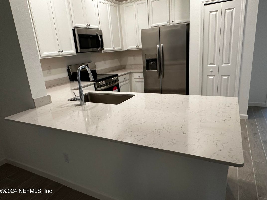 Interior, Kitchen, Wood Texture Flooring