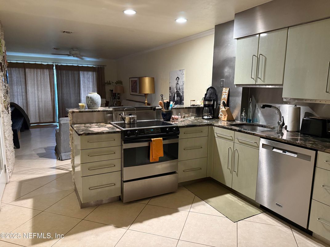 Interior, Kitchen, Recessed Lighting, Stainless Steel Appliances