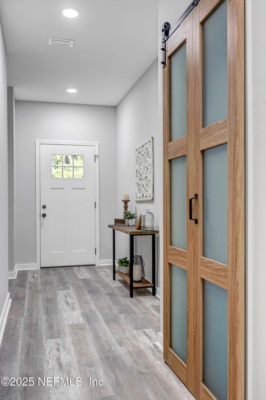 Interior, Recessed Lighting, Wood Texture Flooring