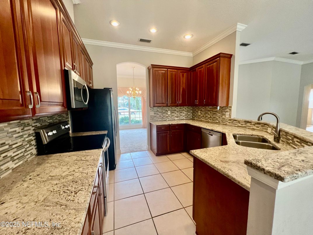 Chandelier, Interior, Kitchen, Recessed Lighting