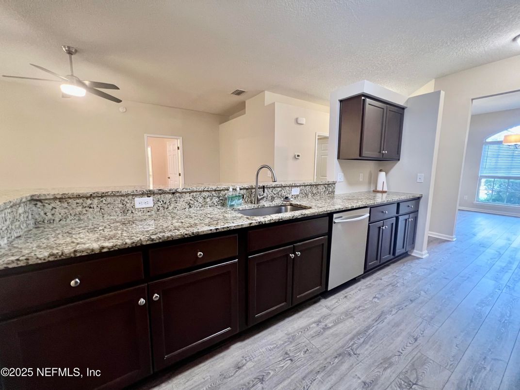 Interior, Kitchen, Wood Texture Flooring
