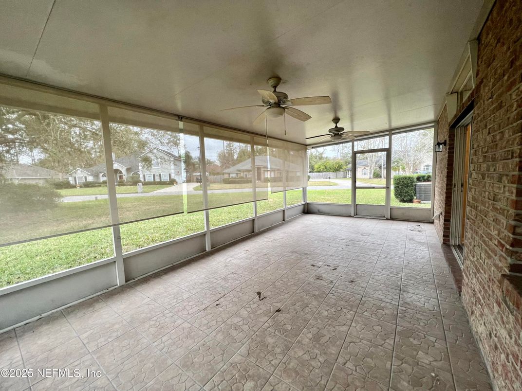 Empty room, Interior, Stone Walls, Sun Room