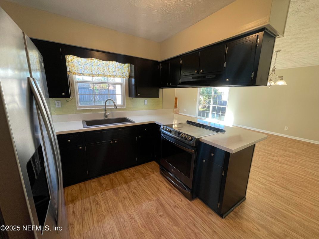 Interior, Kitchen, Wood Texture Flooring