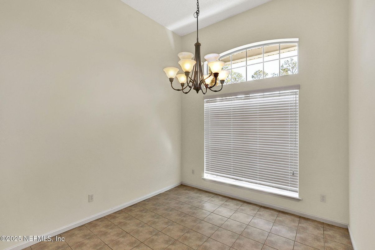 Chandelier, Empty room, Interior