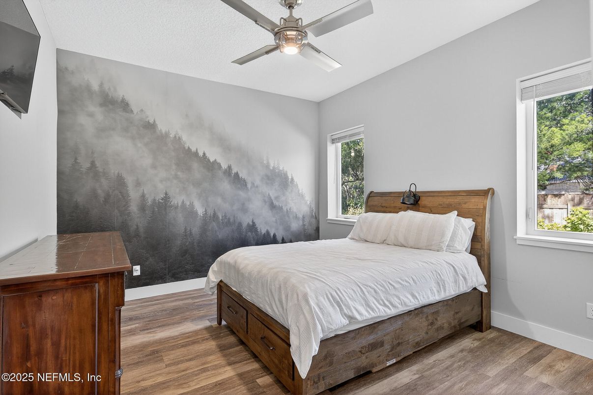 Bedroom, Interior, Wood Texture Flooring