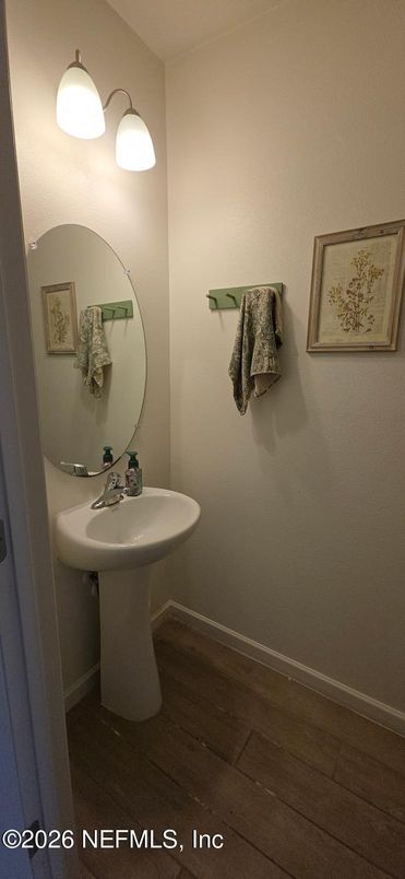 Bathroom, Interior, Wood Texture Flooring