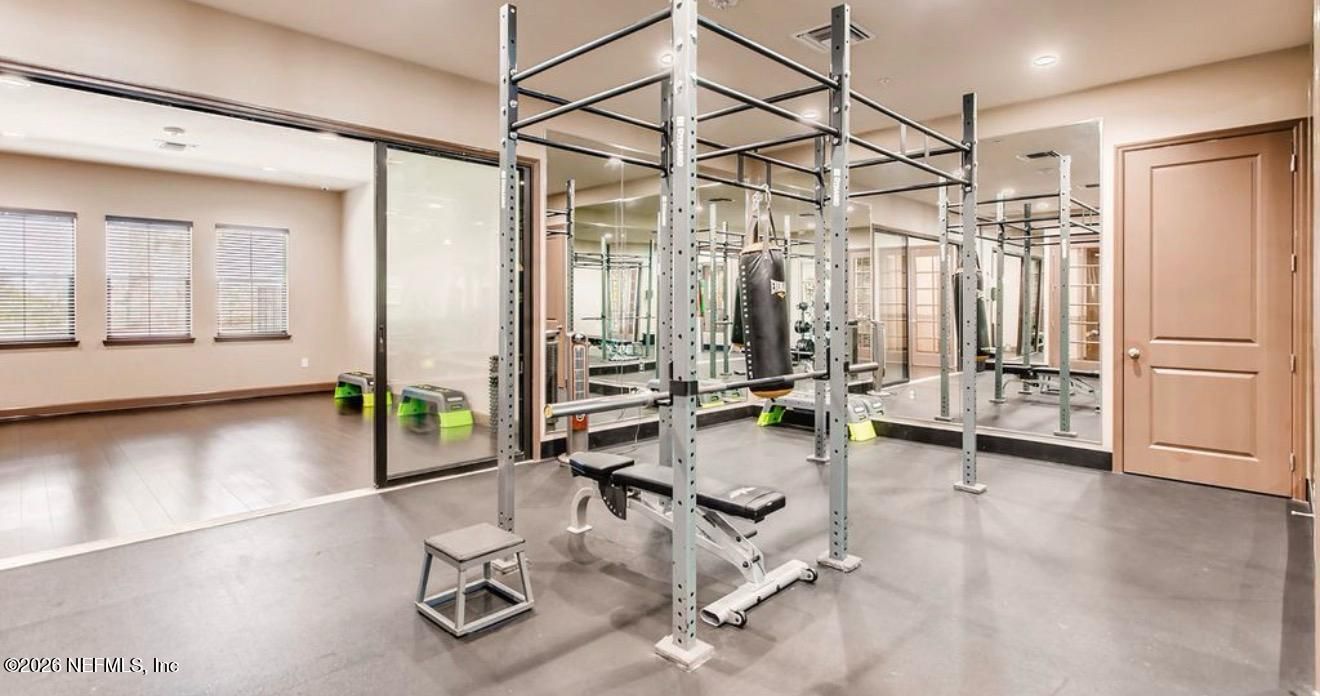 Fitness Equipment, Interior, Recessed Lighting