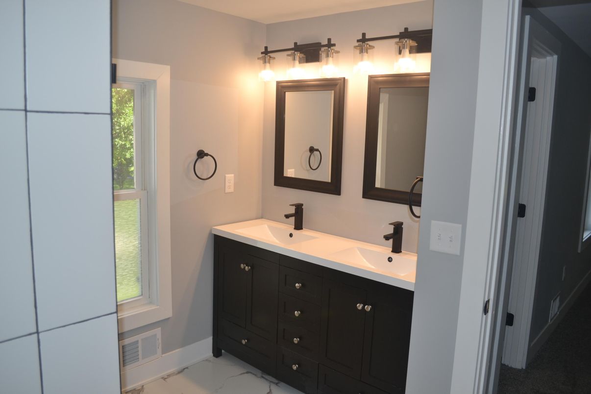 Bathroom, Dual Sink Vanities, Interior, Marble