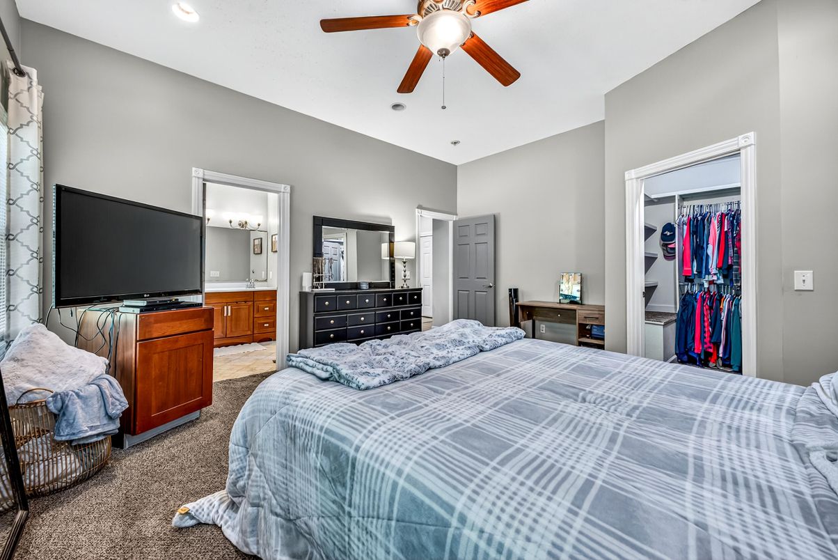 Bedroom, Interior, Recessed Lighting