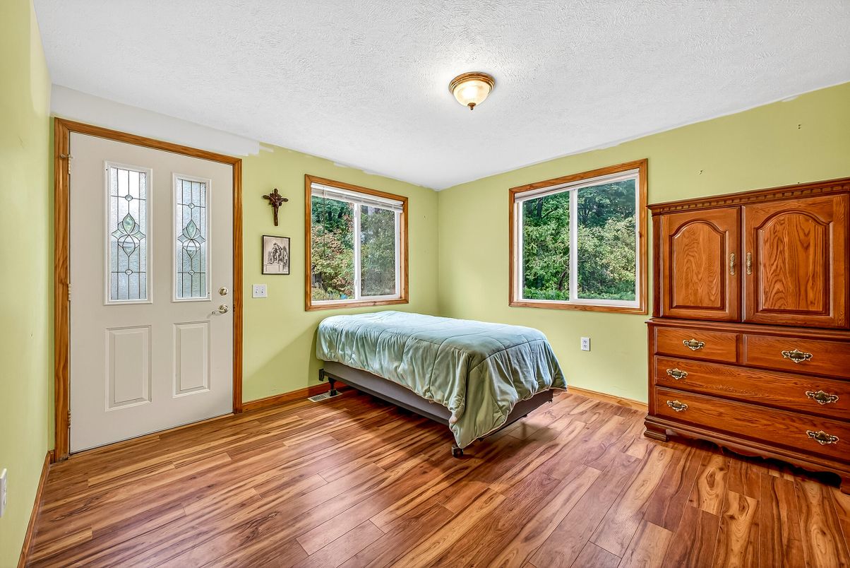 Bedroom, Interior, Wood Texture Flooring