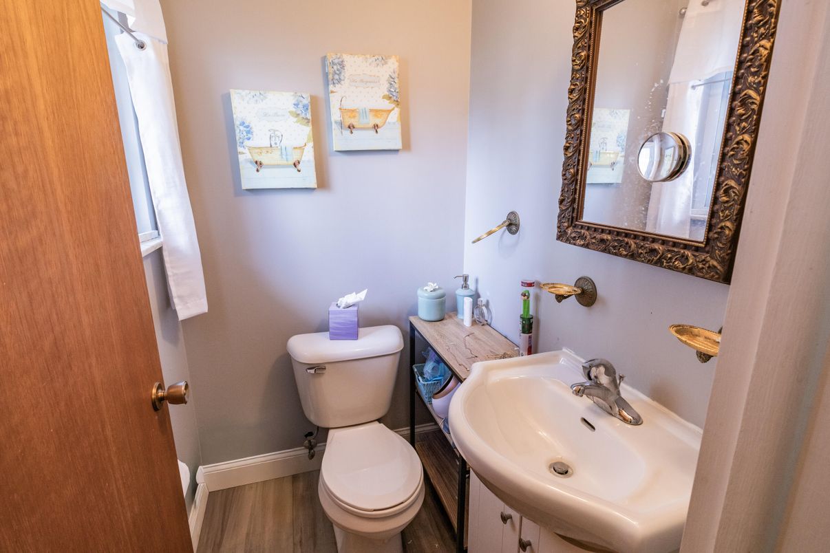 Bathroom, Interior, Wood Texture Flooring