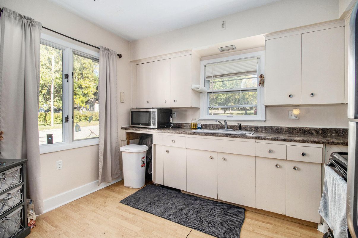 Interior, Kitchen, Wood Texture Flooring