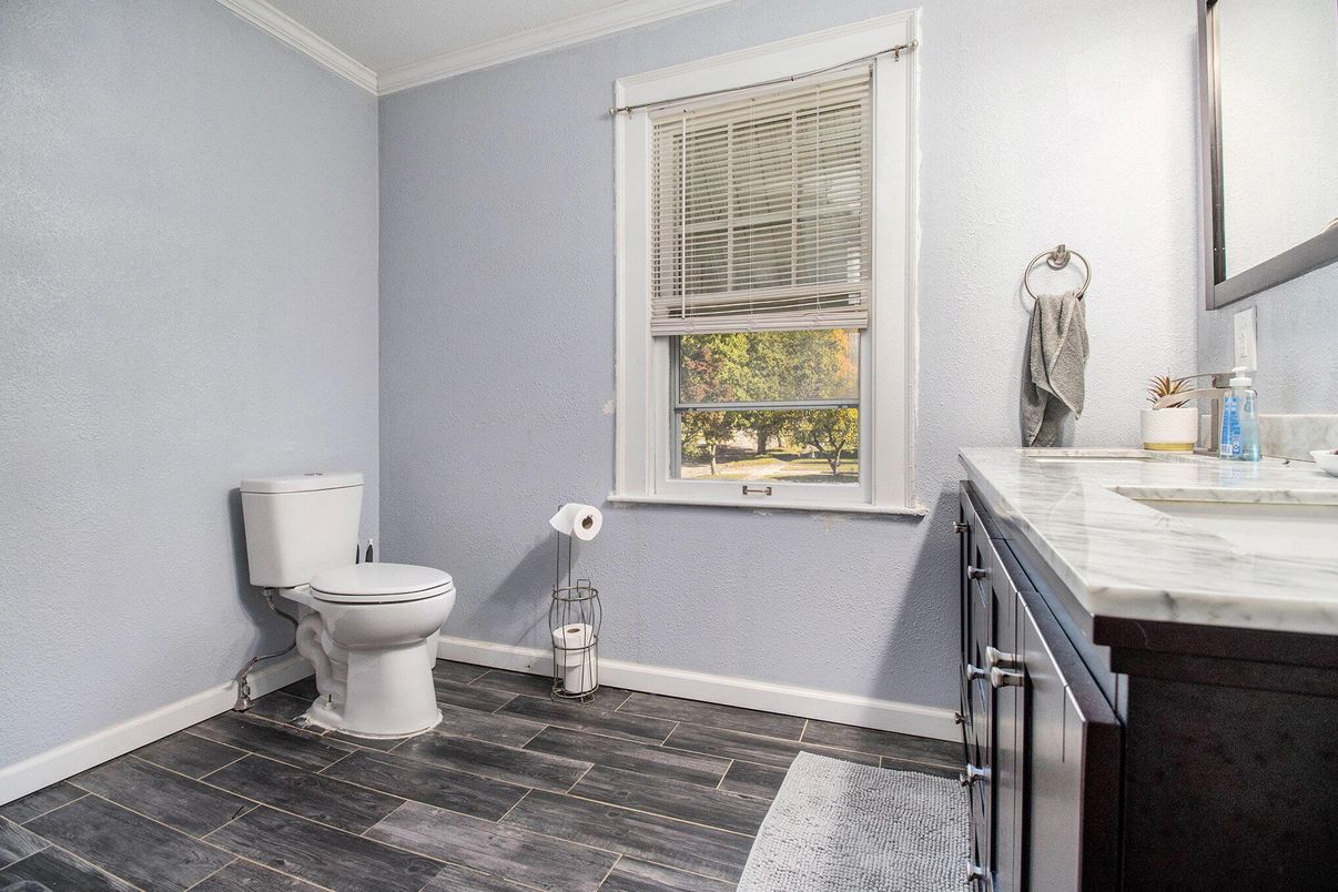 Bathroom, Interior, Wood Texture Flooring