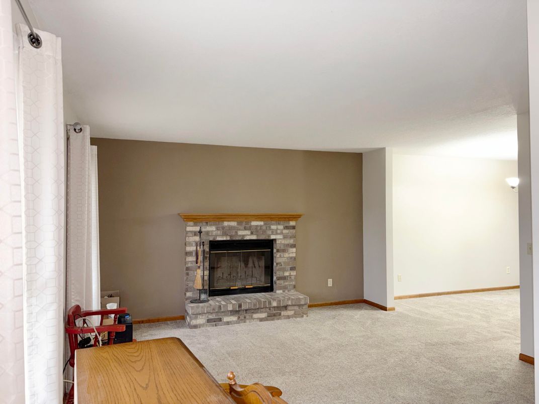Empty room, Fireplace, Interior