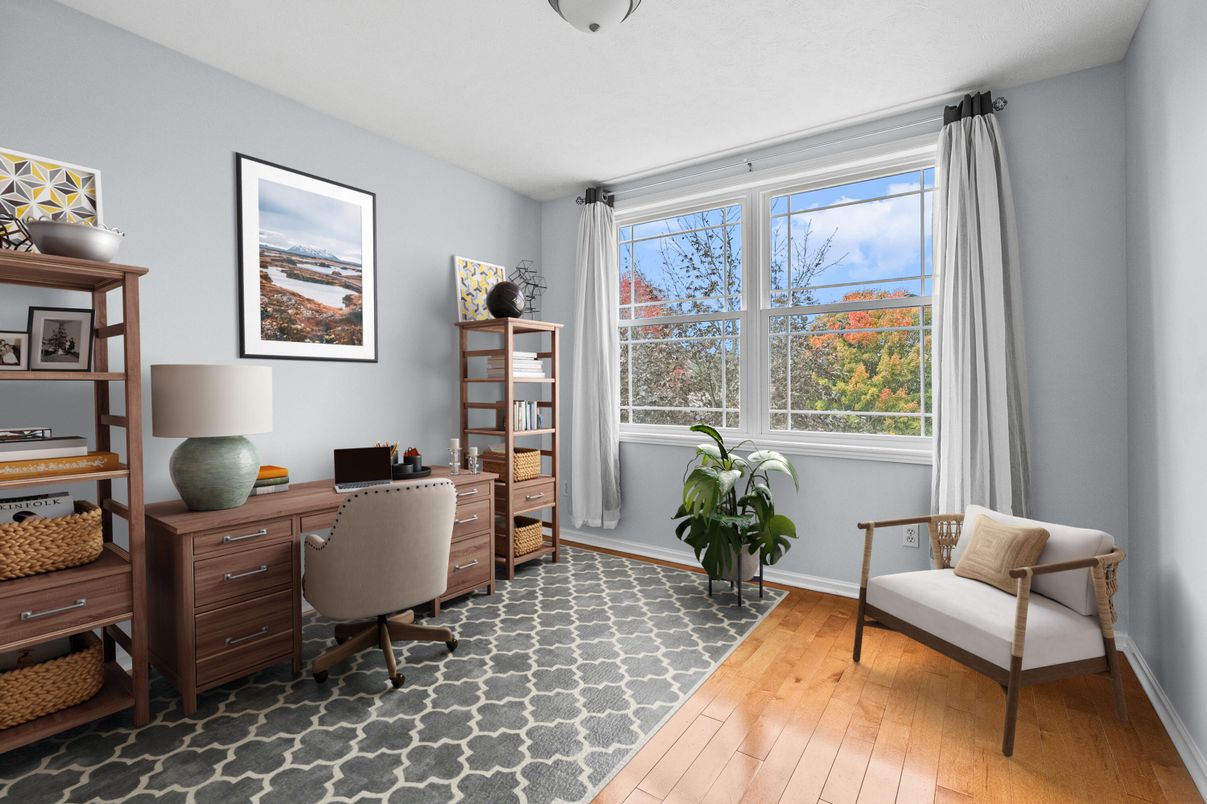 Home Office, Interior, Wood Texture Flooring