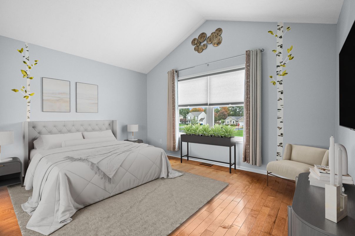 Bedroom, Interior, Wood Texture Flooring