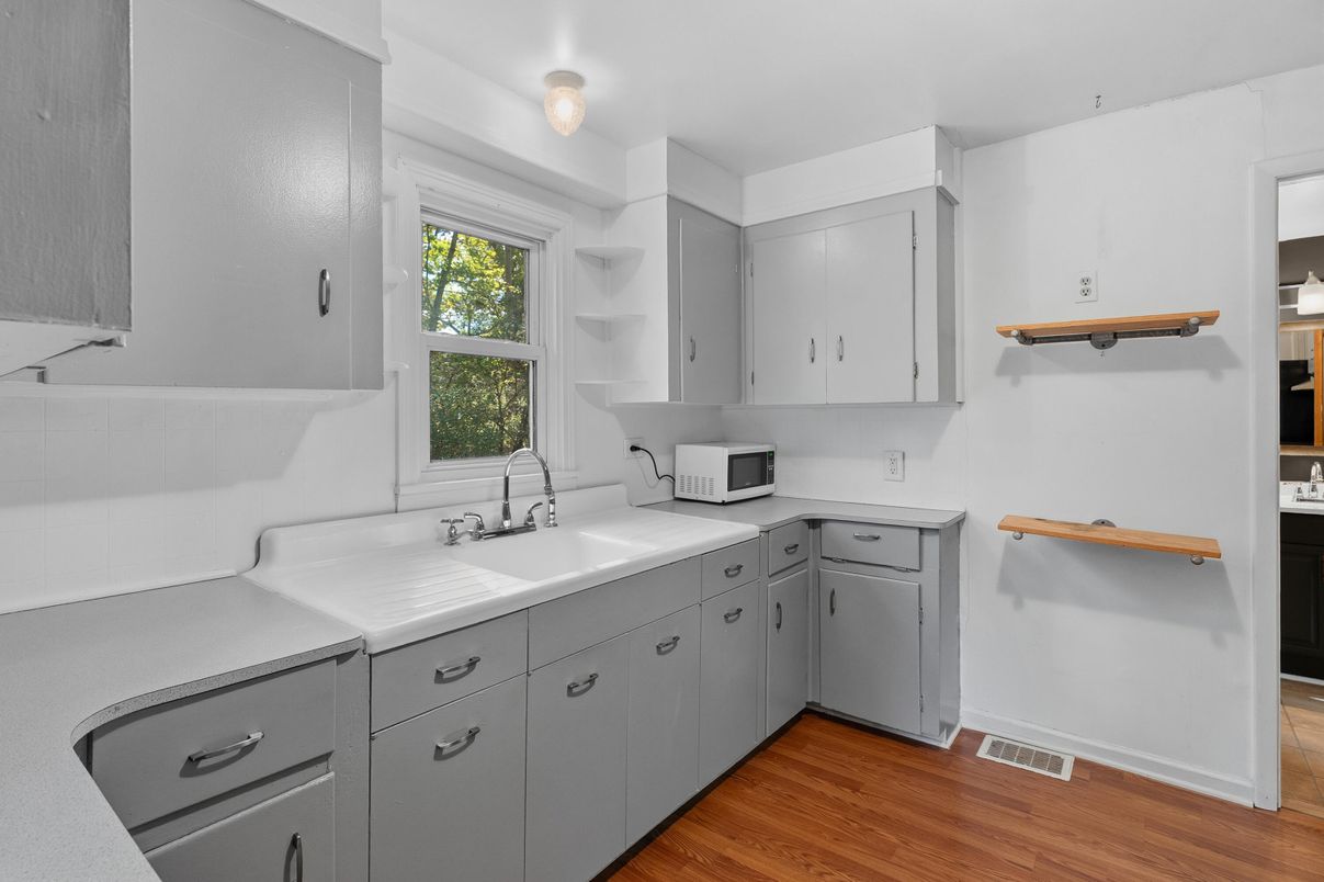 Interior, Kitchen, Wood Texture Flooring