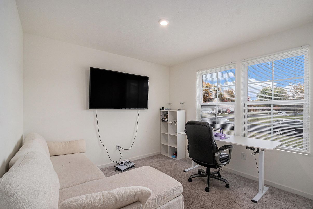 Home Office, Interior, Recessed Lighting