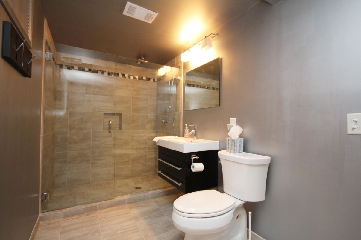 Bathroom, Glass Shower, Interior