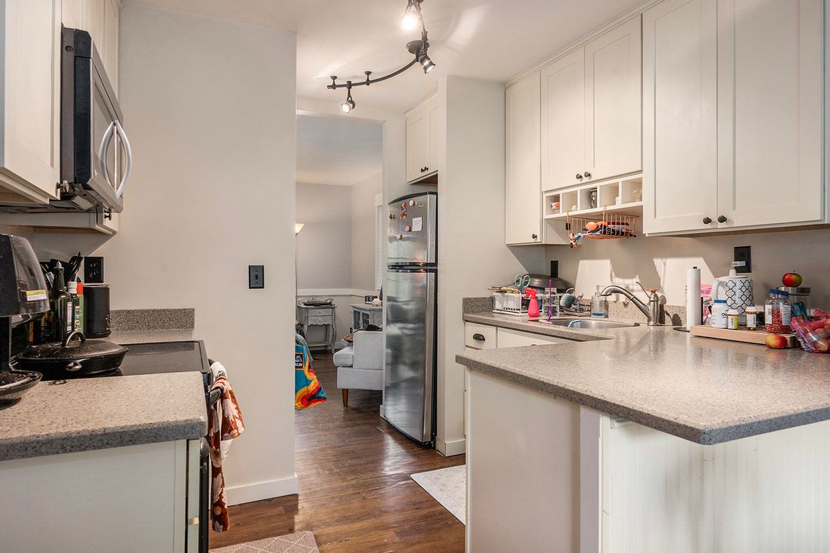 Interior, Kitchen, Wood Texture Flooring