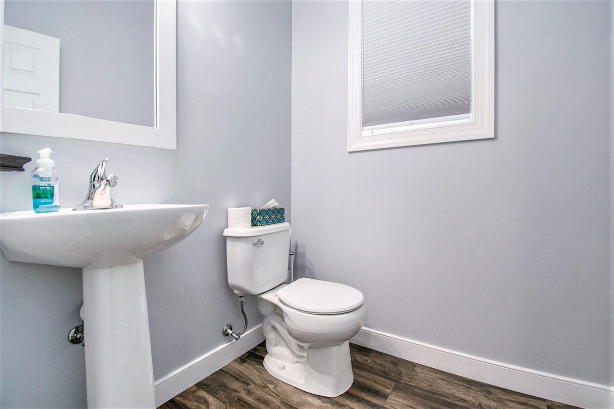Bathroom, Interior, Wood Texture Flooring