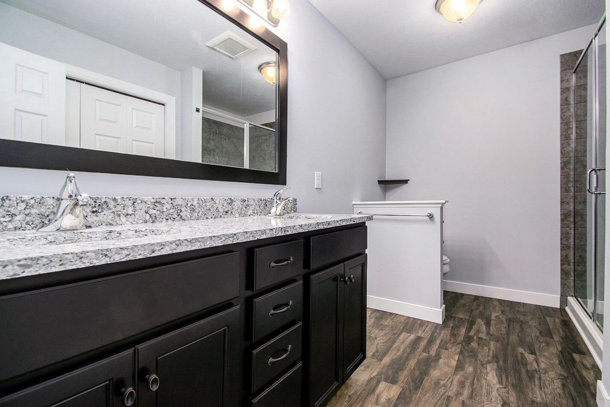 Bathroom, Interior, Wood Texture Flooring