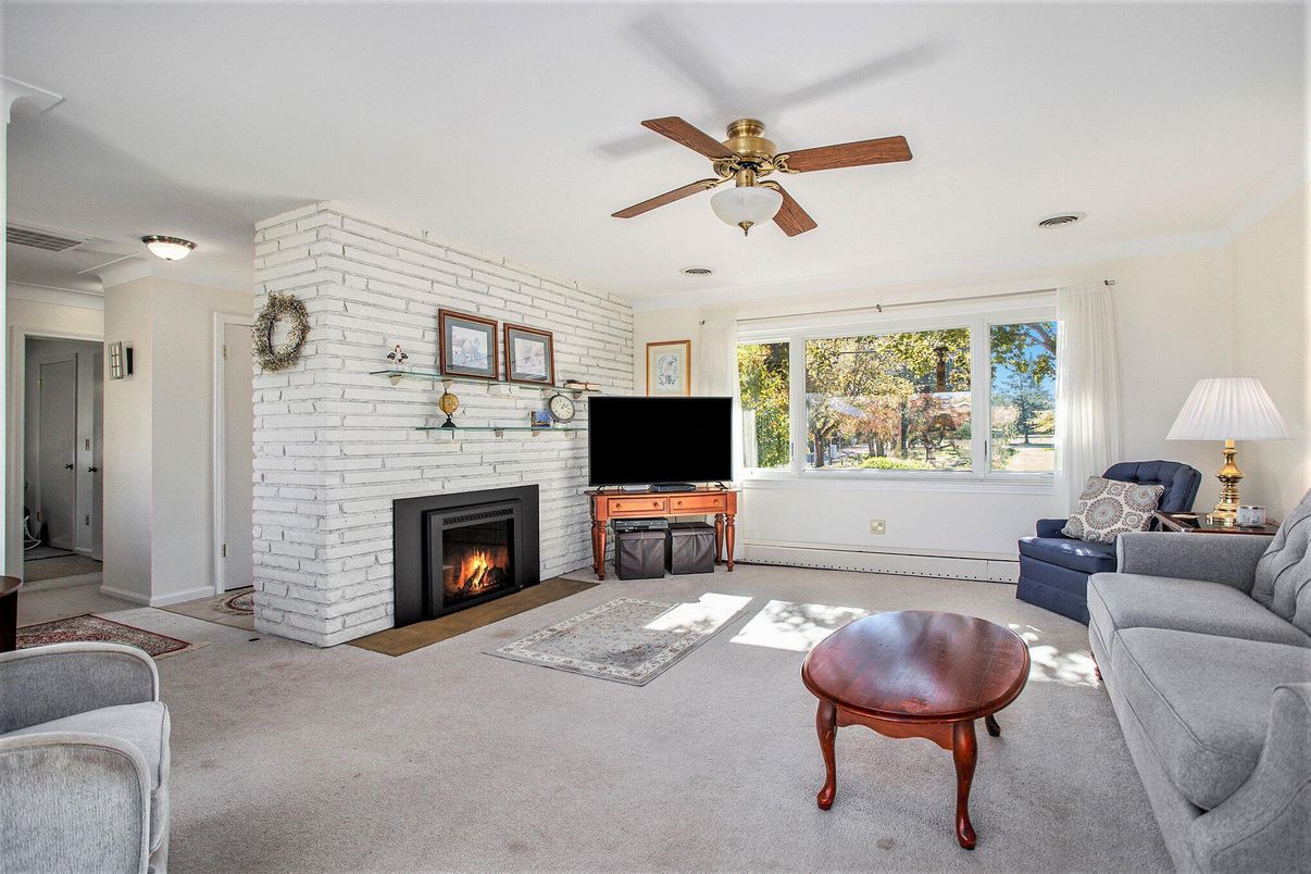 Fireplace, Interior, Living room, Stone Walls