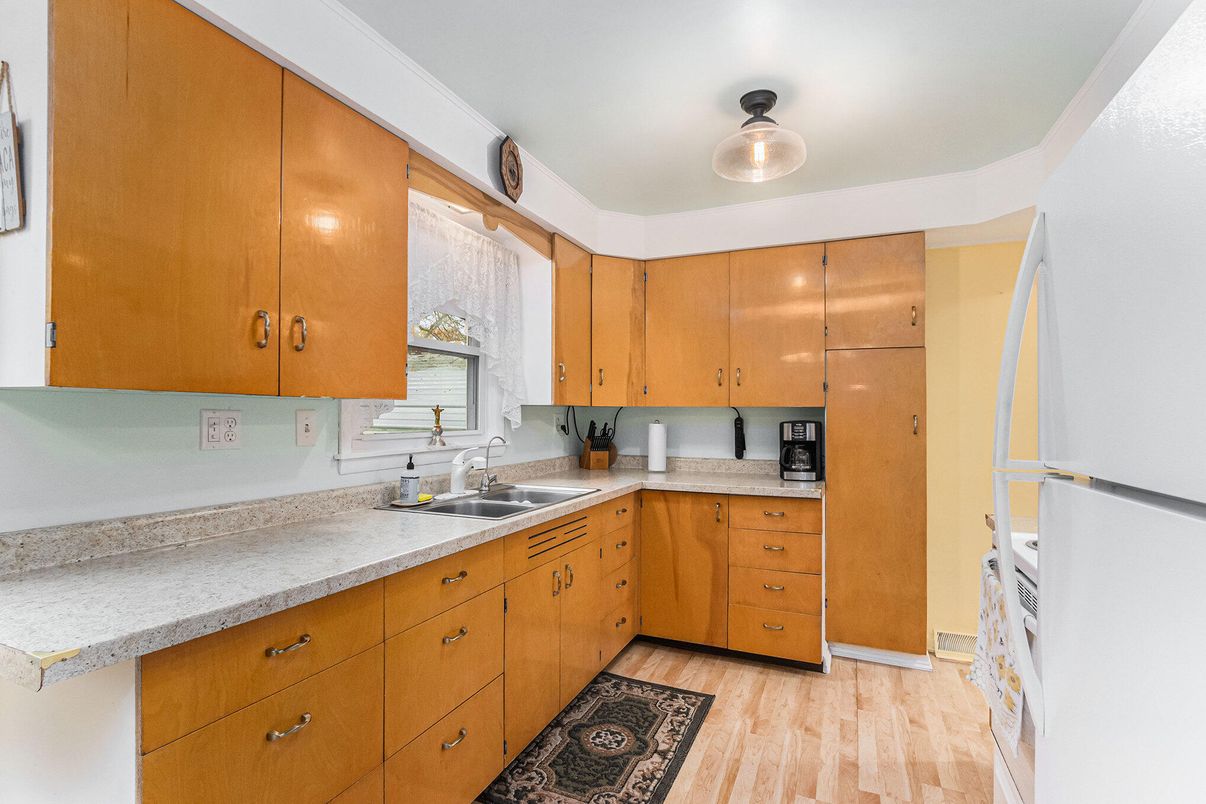 Interior, Kitchen, Wood Texture Flooring