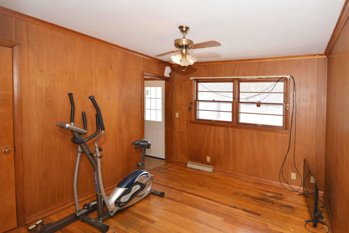Fitness Equipment, Interior, Wood Texture Flooring, Wooden Walls