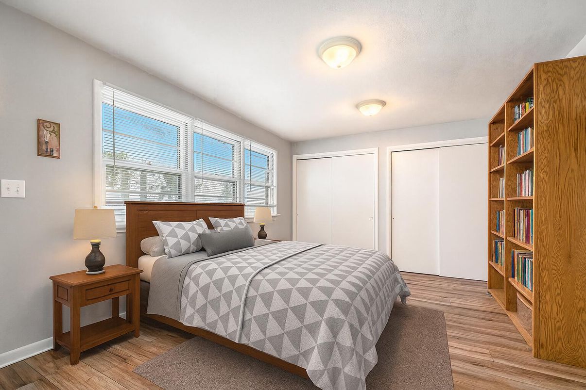 Bedroom, Interior, Wood Texture Flooring
