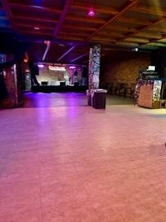 Garage, Interior, Stone Walls, Wooden Beams