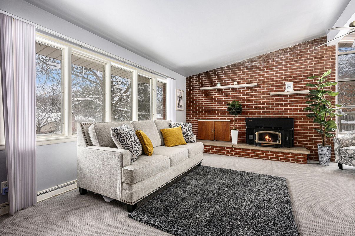 Fireplace, Interior, Living room, Stone Walls