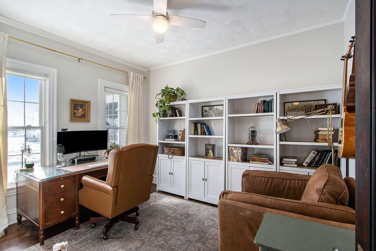 Home Office, Interior, Wood Texture Flooring