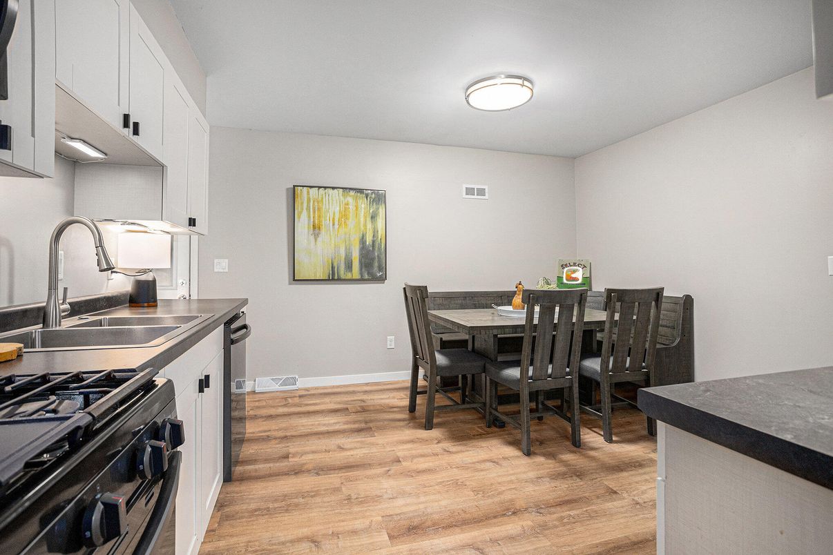 Dining room, Interior, Kitchen, Wood Texture Flooring