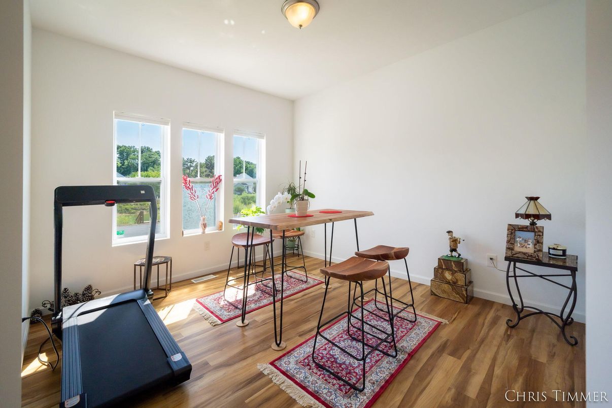 Dining room, Interior, Wood Texture Flooring