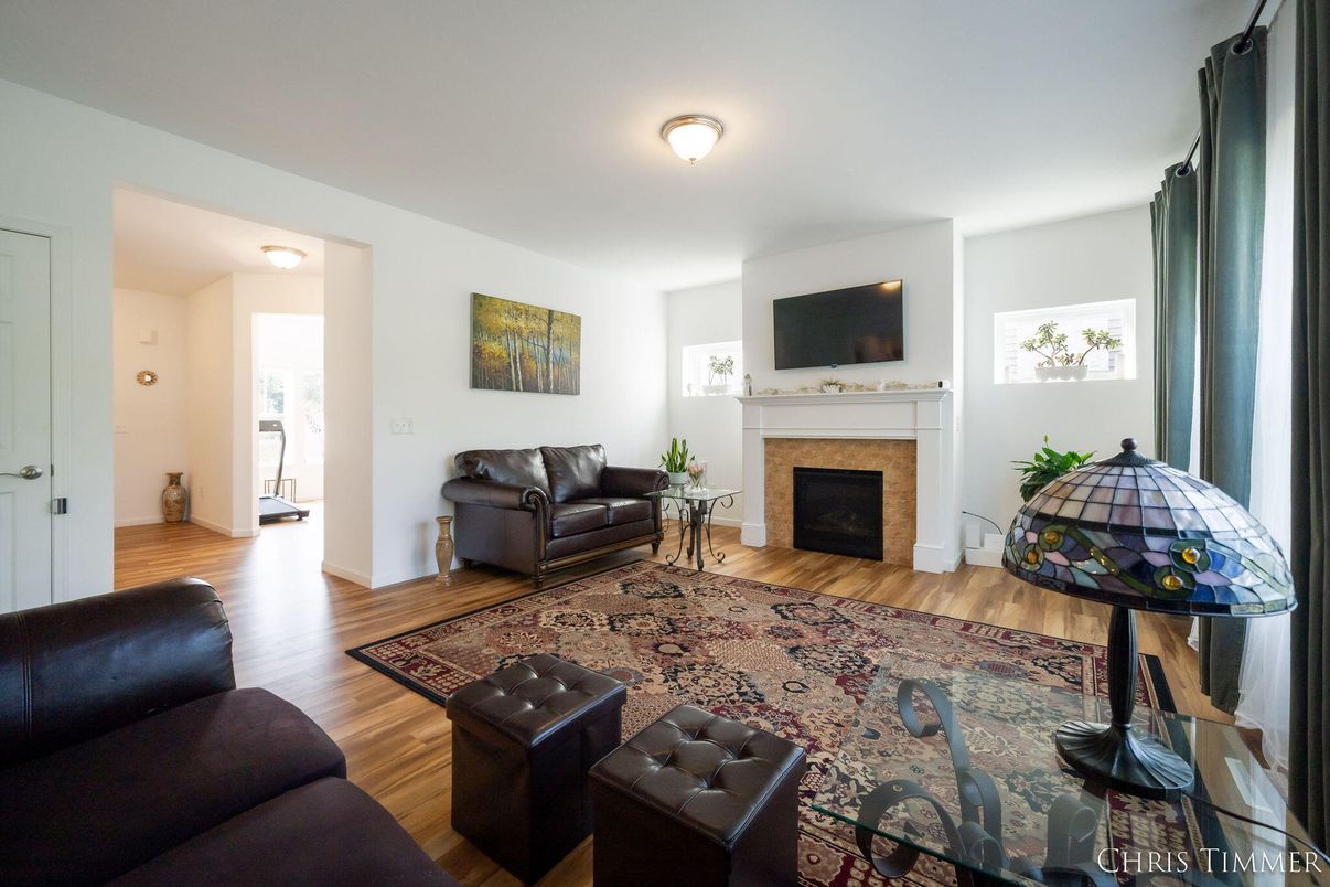 Fireplace, Interior, Living room, Wood Texture Flooring