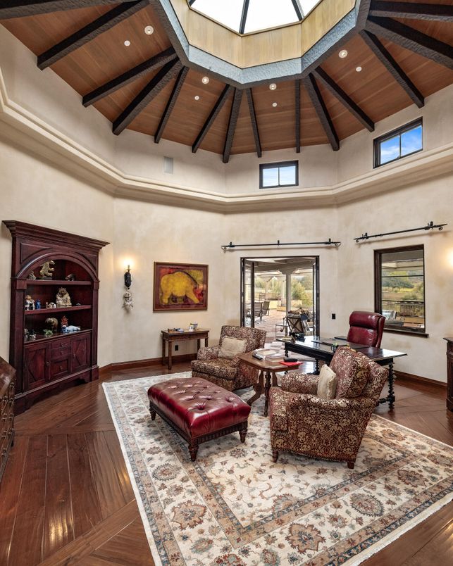 Interior, Living room, Recessed Lighting, Wooden Beams, Wooden Ceilings, Wood Texture Flooring