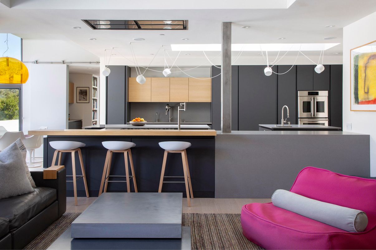 Interior, Kitchen, Pendant Lights, Recessed Lighting, Stainless Steel Appliances