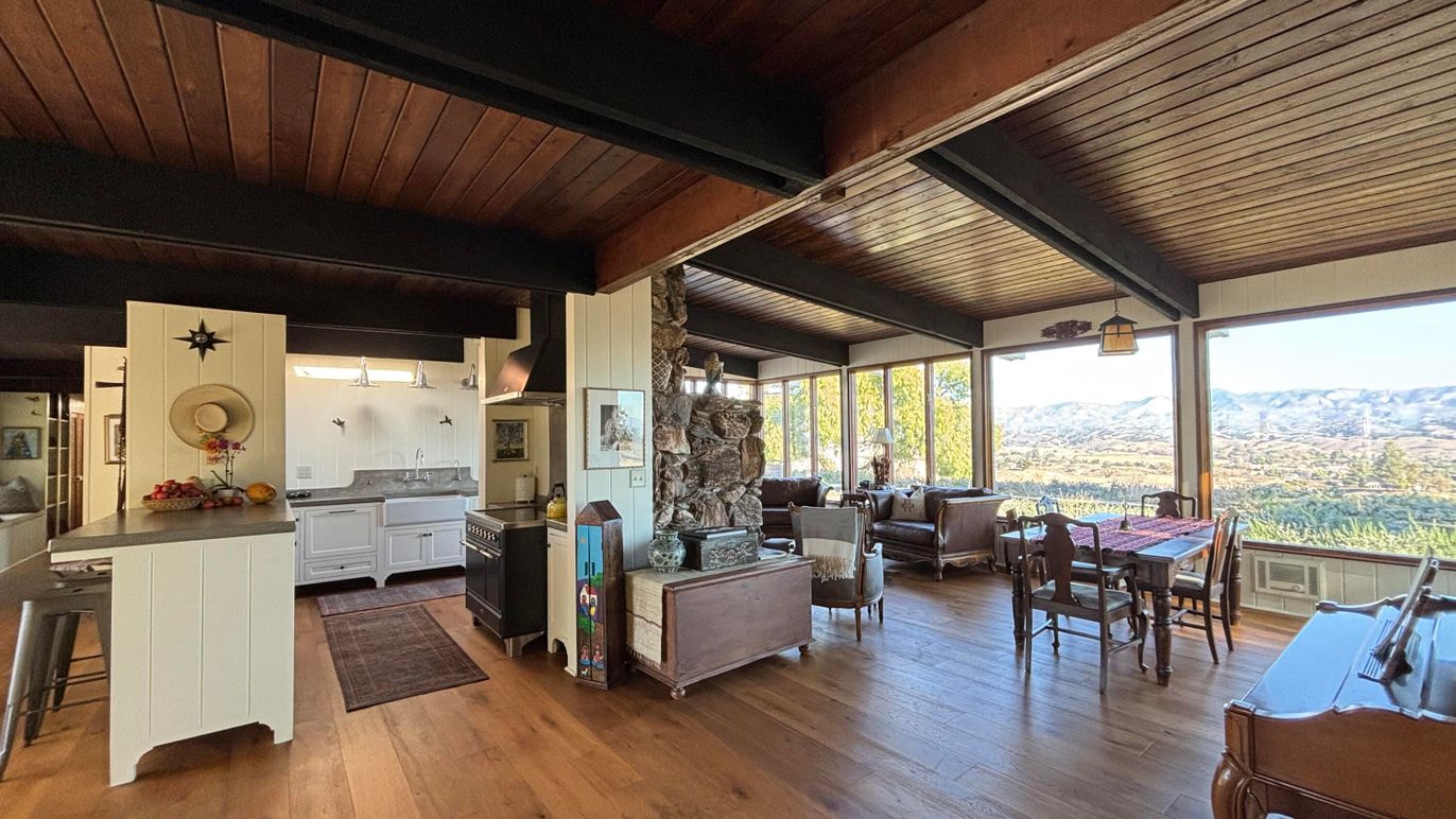 Dining room, Interior, Kitchen, Living room, Wooden Ceilings, Wood Texture Flooring