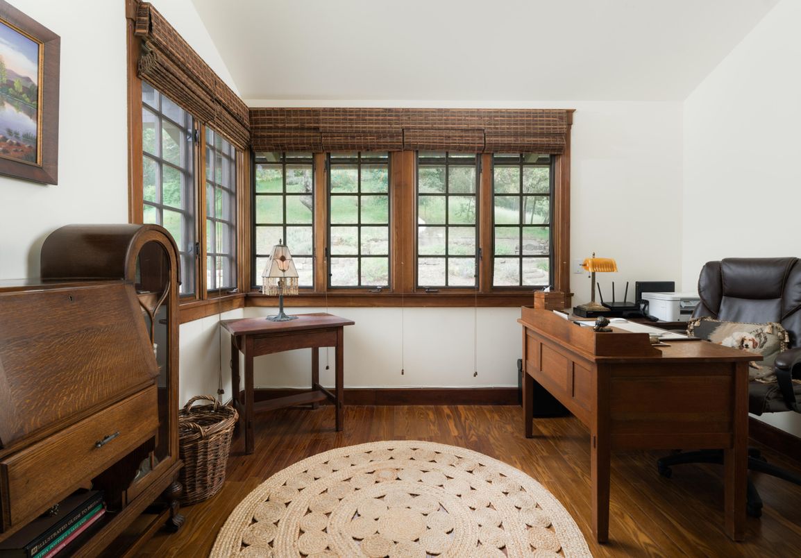 Home Office, Interior, Wood Texture Flooring