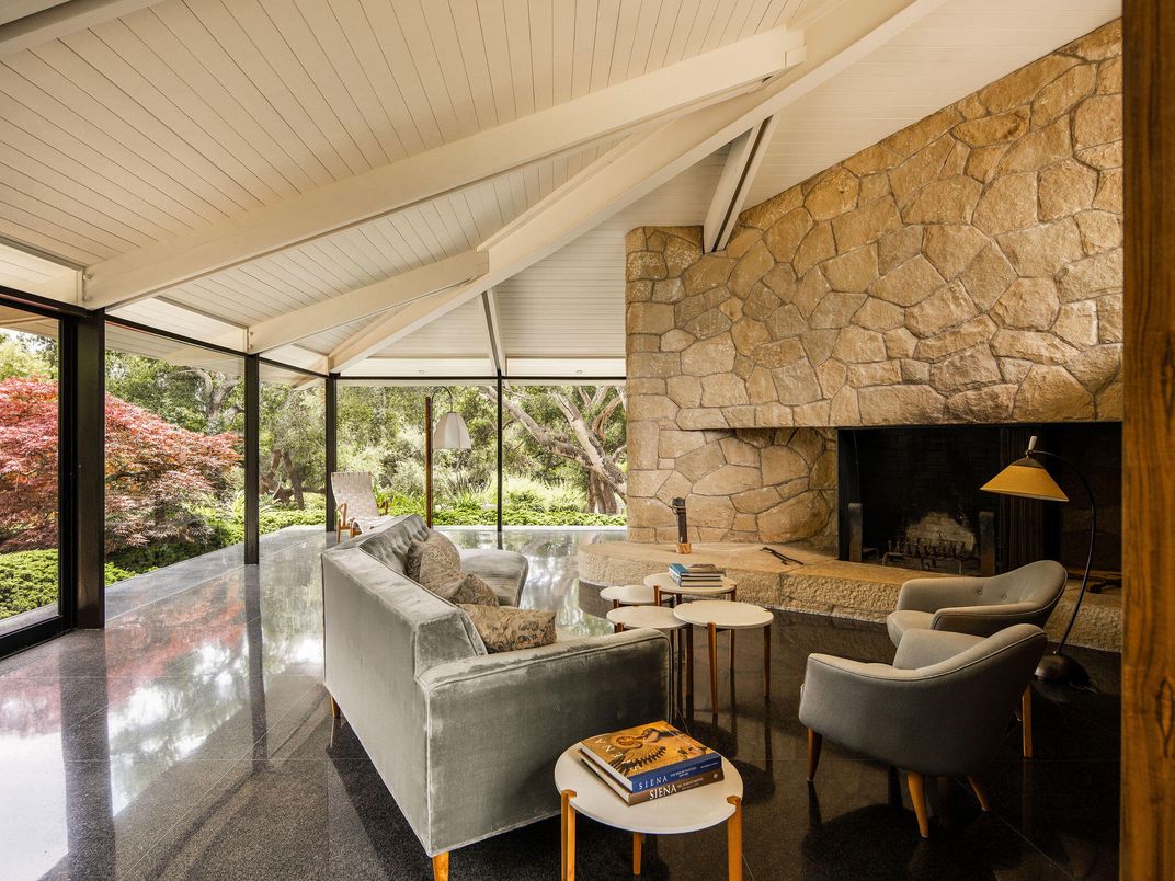 Fireplace, Interior, Living room, Stone Walls, Sun Room