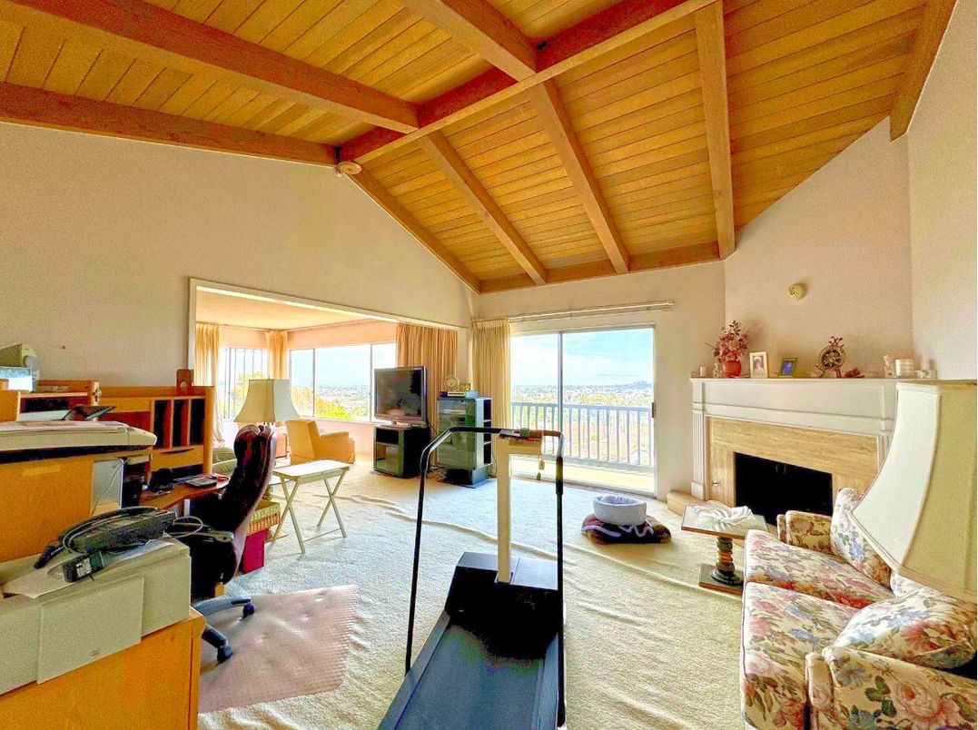 Fireplace, Home Office, Interior, Living room, Wooden Beams, Wooden Ceilings