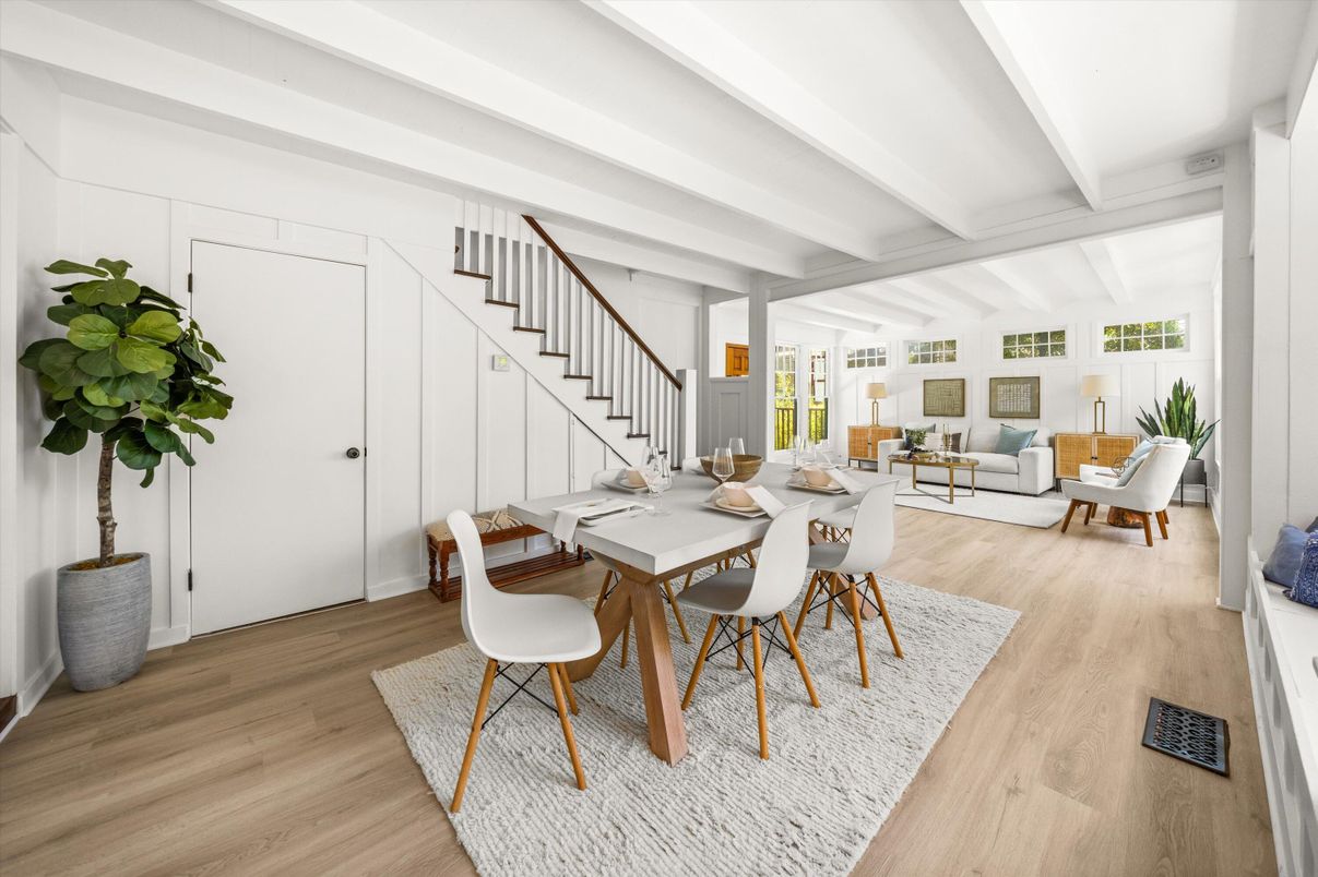 Dining room, Interior, Living room, Wood Texture Flooring