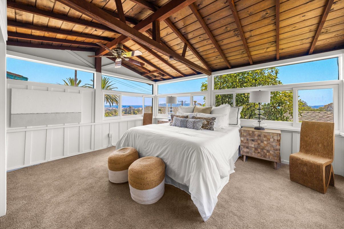 Bedroom, Interior, Water, Wooden Beams, Wooden Ceilings